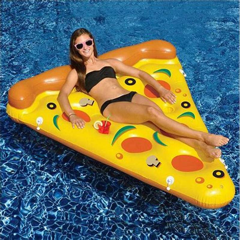 Golftabile gonfiabile del PVC grande galleggiante della pizza del galleggiante, giocattolo dell\'acqua per piscina, spiaggia