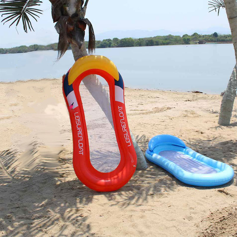 Sedia a sdraio gonfiabile acqua per leisure Hammock Net Beach Floating Row