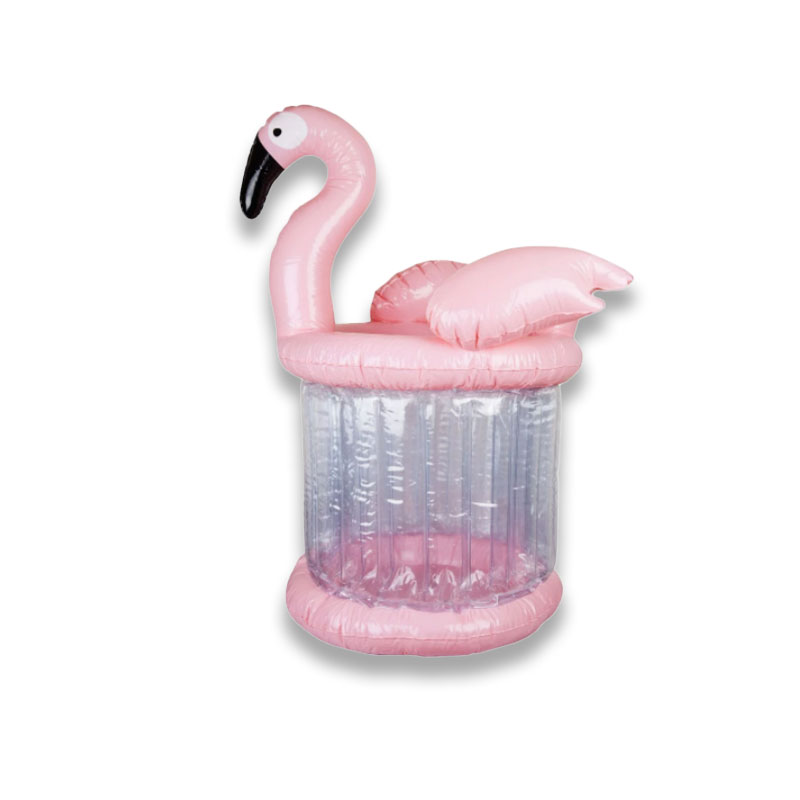 Gigantesco flamingo rosa gonfiabile del secchio di ghiaccio più fresco, giocattoli estivi piscina accessori per la spiaggia, bere birrerie per tazza da bar